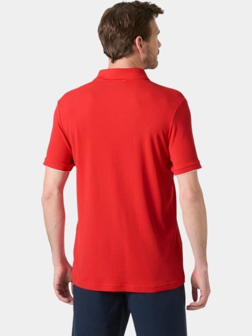 Helly Hansen Ocean Polo 2.0 férfi galléros póló piros színben 3