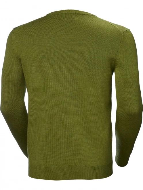Helly Hansen Shore Merino Sweater férfi pulóver zöld színben 7
