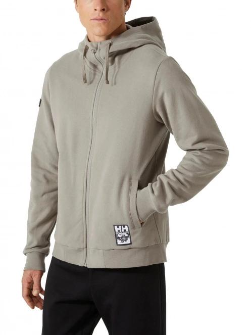 Helly Hansen Arctic Ocean Full Zip Hoodie férfi kapucnis pulóver szürke színben 2