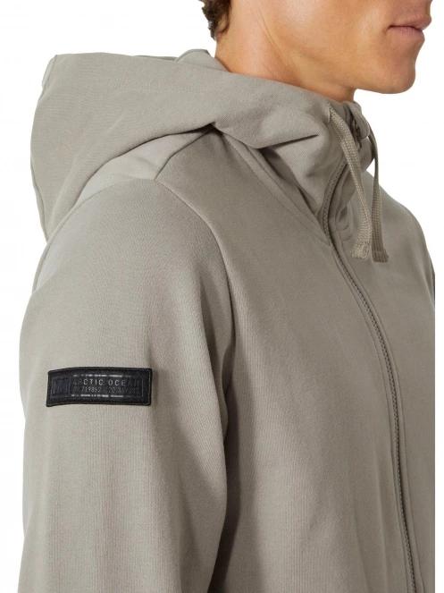 Helly Hansen Arctic Ocean Full Zip Hoodie férfi kapucnis pulóver szürke színben 5