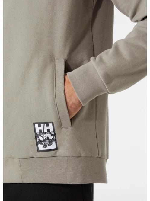 Helly Hansen Arctic Ocean Full Zip Hoodie férfi kapucnis pulóver szürke színben 6