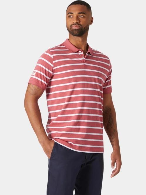 Helly Hansen Newport Polo 2.0 férfi galléros póló piros színben 2