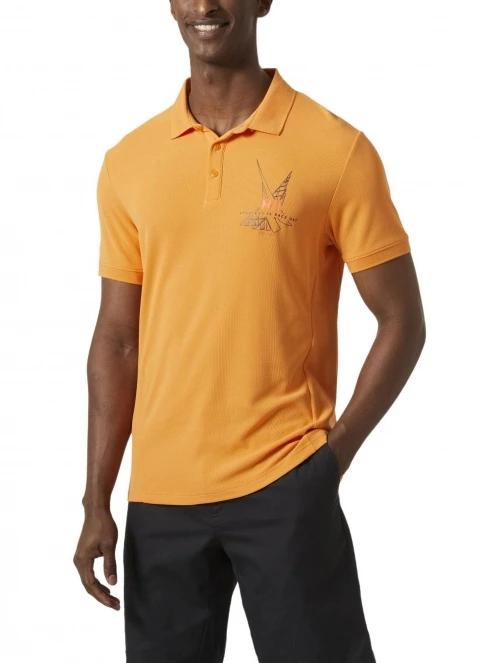 Helly Hansen Hp Race Polo férfi rövid ujjú sport póló narancssárga színben 2