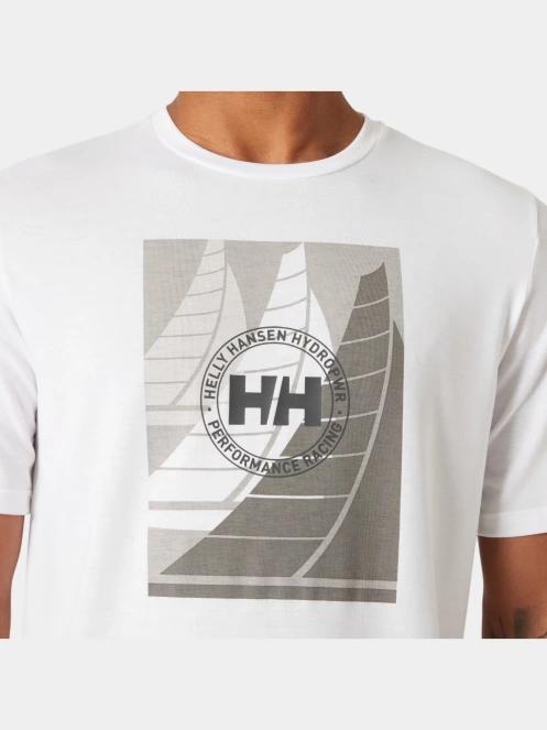 Helly Hansen Hp Race Graphic T-Shirt férfi rövid ujjú sport póló fehér színben 5
