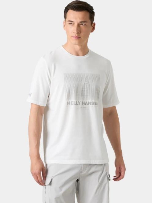 Helly Hansen Hp Race Graphic T-Shirt férfi rövid ujjú póló fehér színben 2