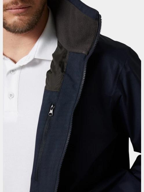 Helly Hansen Crew Hooded Jacket 2.0 férfi vitorlás kabát sötétkék színben 4