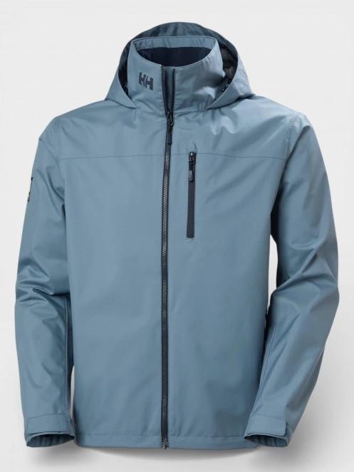 Helly Hansen Crew Hooded Jacket 2.0 férfi vitorlás kabát kék színben 9