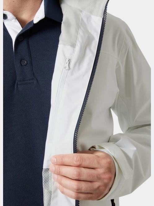 Helly Hansen Crew Jacket 2.0 férfi vitorlás kabát fehér színben 4
