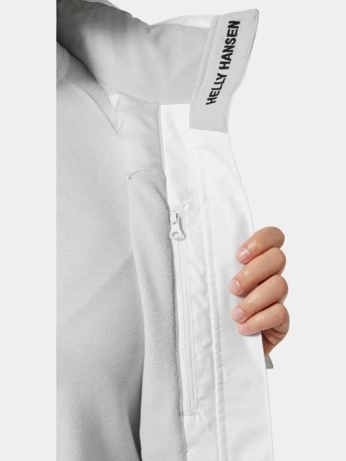 Helly Hansen W Crew Hooded Midl Jacket 2.0 női vitorlás kabát fehér színben 7