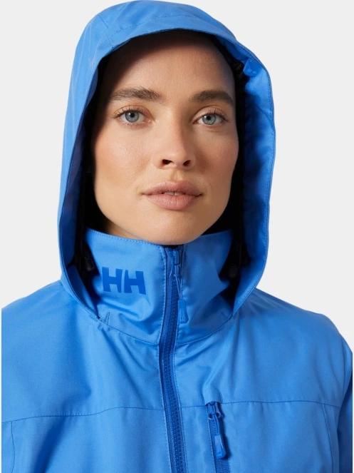 Helly Hansen W Crew Hooded Midl Jacket 2.0 női vitorlás kabát kék színben 4