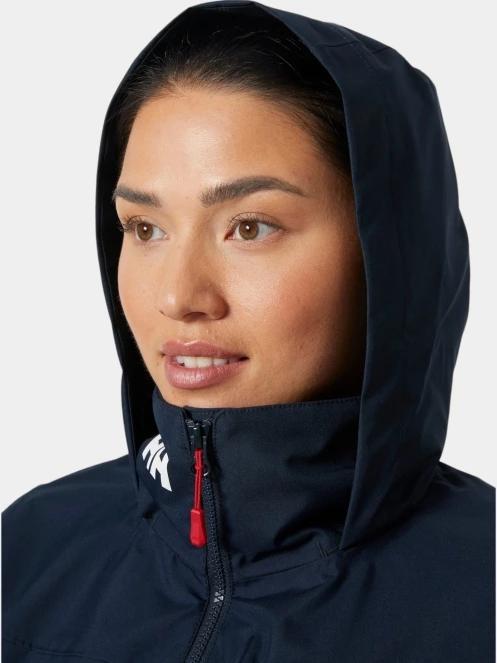 Helly Hansen W Crew Hooded Midl Jacket 2.0 női vitorlás kabát sötétkék színben 4