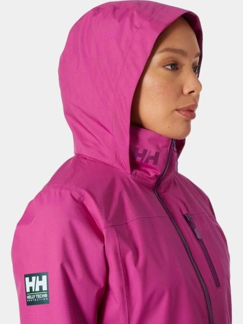 Helly Hansen W Crew Hooded Midl Jacket 2.0 női vitorlás kabát magenta színben 4
