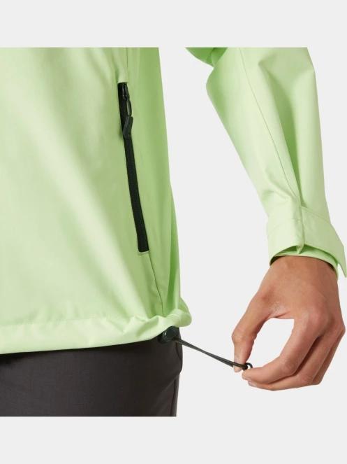 Helly Hansen W Crew Hooded Jacket 2.0 női vitorlás kabát zöld színben 5