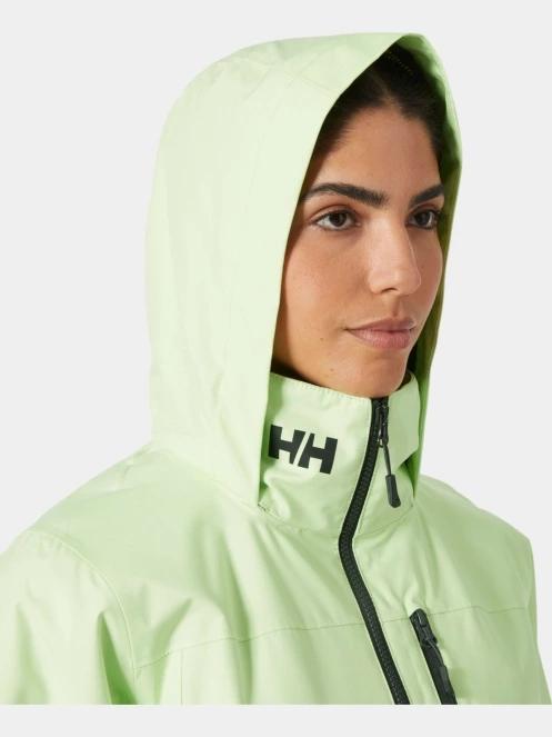Helly Hansen W Crew Hooded Jacket 2.0 női vitorlás kabát zöld színben 7