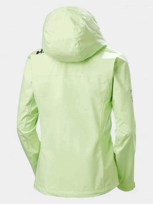 Helly Hansen W Crew Hooded Jacket 2.0 női vitorlás kabát zöld színben 9