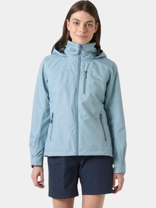 Helly Hansen W Crew Hooded Jacket 2.0 női vitorlás kabát világoskék színben 2