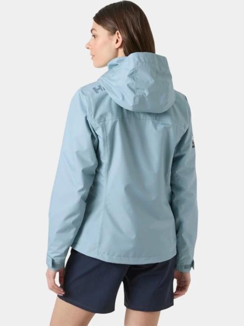 Helly Hansen W Crew Hooded Jacket 2.0 női vitorlás kabát világoskék színben 3