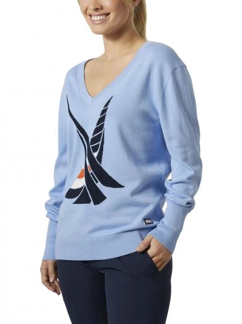 Helly Hansen W Salt Summer Knit női pulóver világoskék színben 2