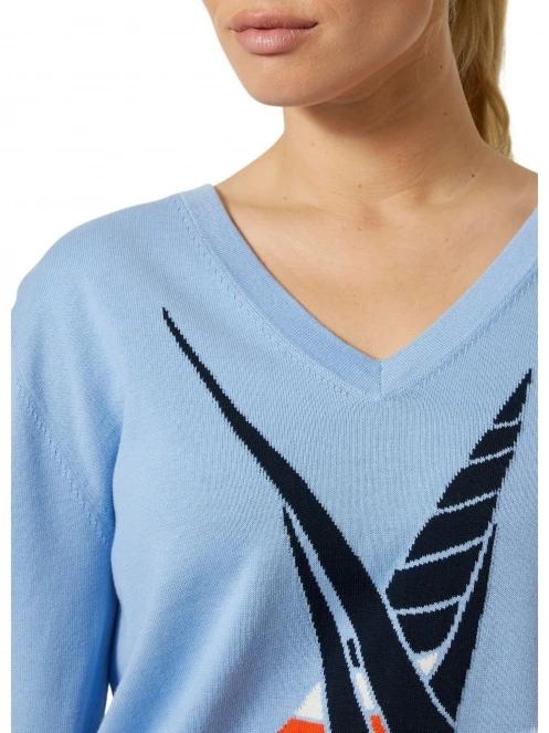 Helly Hansen W Salt Summer Knit női pulóver világoskék színben 4