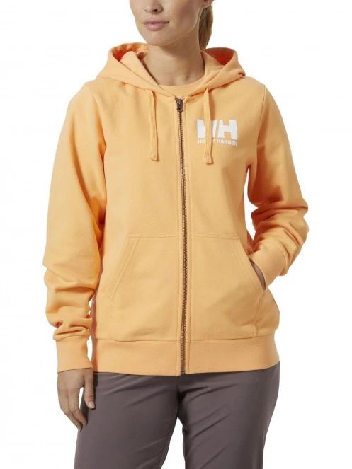 Helly Hansen W Hh Logo Full Zip Hoodie 2.0 női kapucnis pulóver narancssárga színben 2