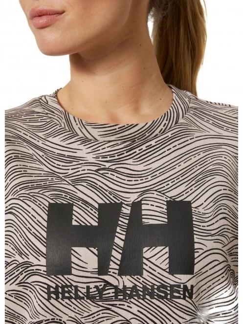 Helly Hansen W Hh Logo Crew Sweat Graphic 2 női pulóver rózsaszín színben 4