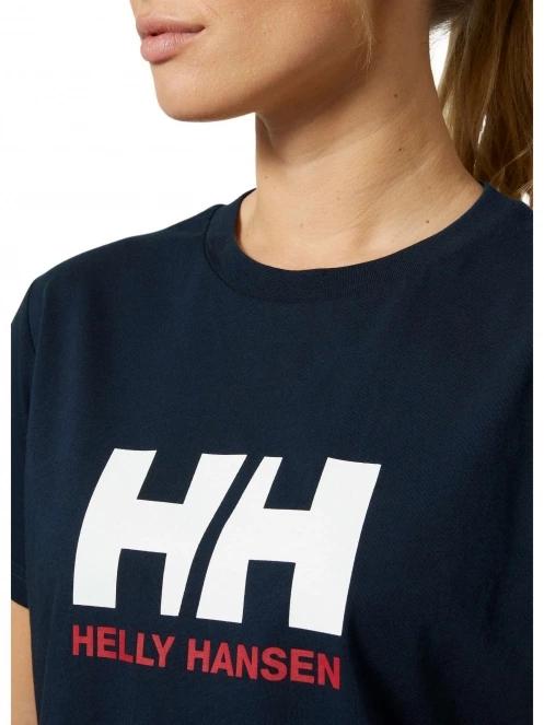 Helly Hansen W Hh Logo T-Shirt 2.0 női rövid ujjú póló sötétkék színben 4
