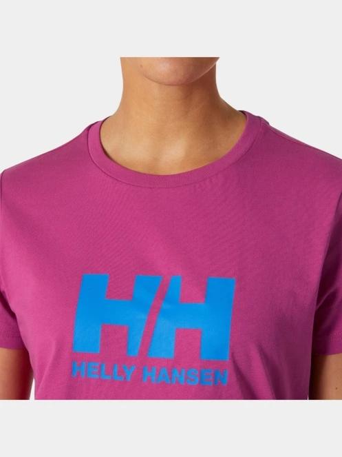 Helly Hansen W Hh Logo T-Shirt 2.0 női rövid ujjú póló magenta színben 4