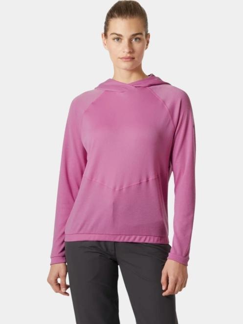 Helly Hansen W Inshore Hoodie 2.0 női kapucnis pulóver rózsaszín színben 2