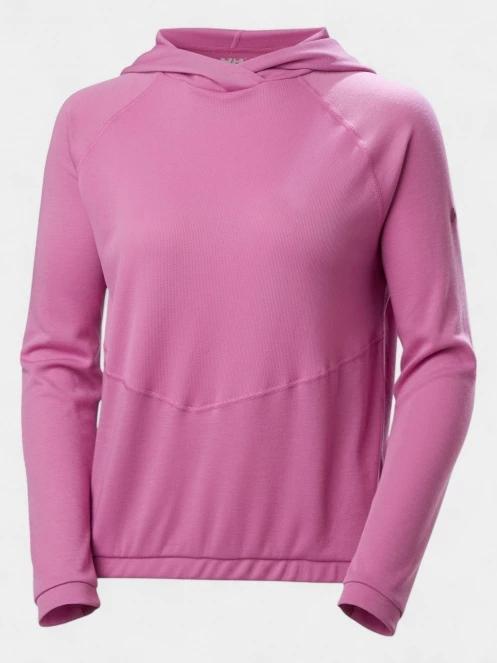 Helly Hansen W Inshore Hoodie 2.0 női kapucnis pulóver rózsaszín színben 6