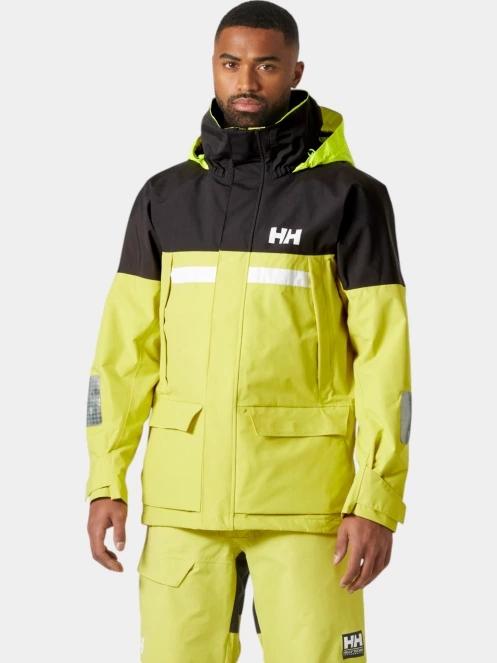 Helly Hansen Pier 4.0 Jacket férfi vitorlás kabát zöld színben 2