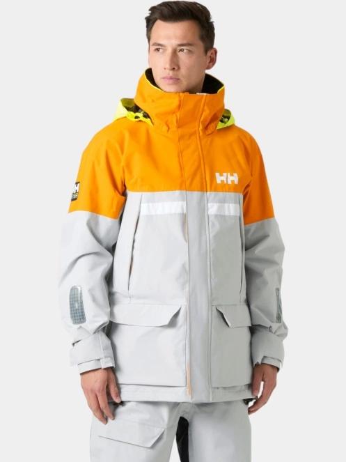 Helly Hansen Pier Jacket 4.0 férfi vitorlás kabát szürke színben 2