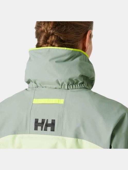 Helly Hansen W Pier 4.0 Jacket női vitorlás kabát zöld színben 6