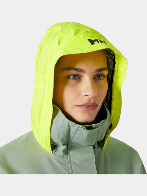 Helly Hansen W Pier 4.0 Jacket női vitorlás kabát zöld színben 7
