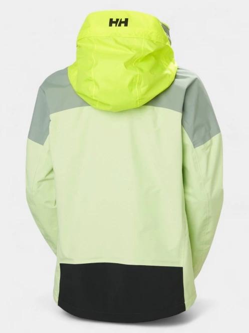 Helly Hansen W Pier 4.0 Jacket női vitorlás kabát zöld színben 9