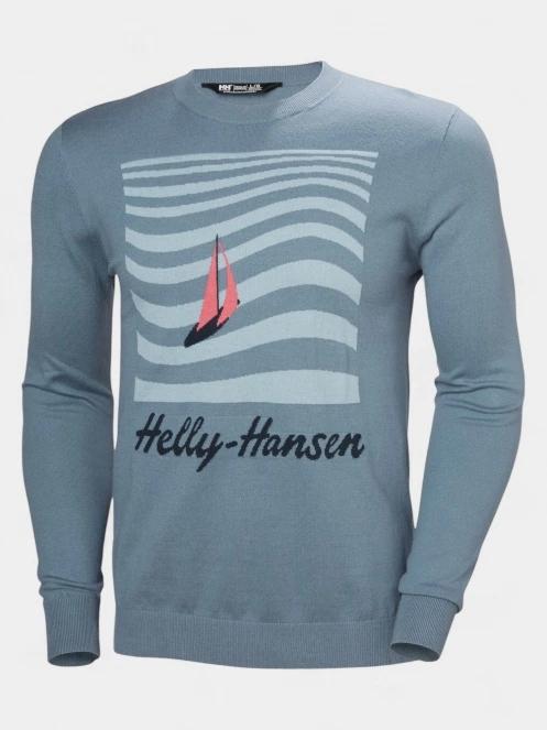 Helly Hansen Quayside Knit férfi pulóver kék színben 6
