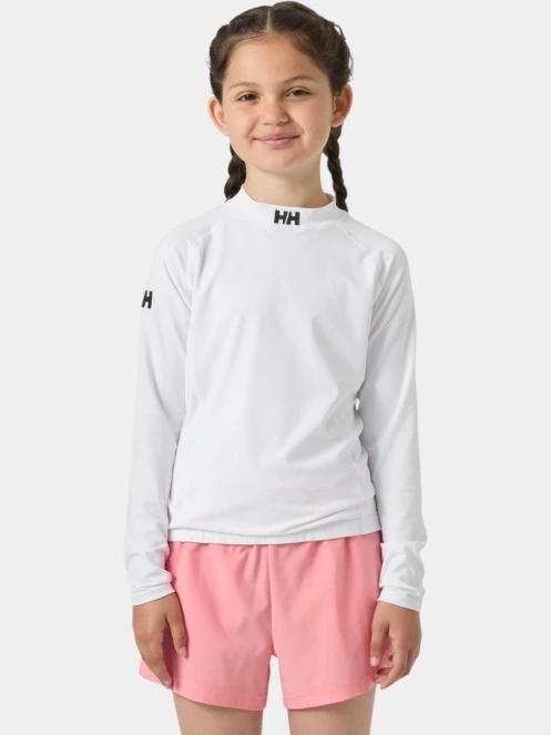 Helly Hansen Jr Waterwear Rashguard hosszú ujjú lycra fehér színben 2