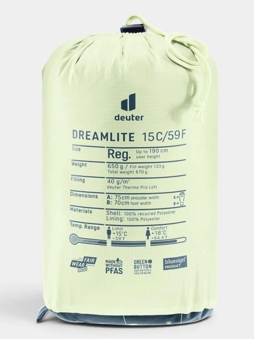 Deuter Dreamlite 15C/59F hálózsák narancssárga színben 5