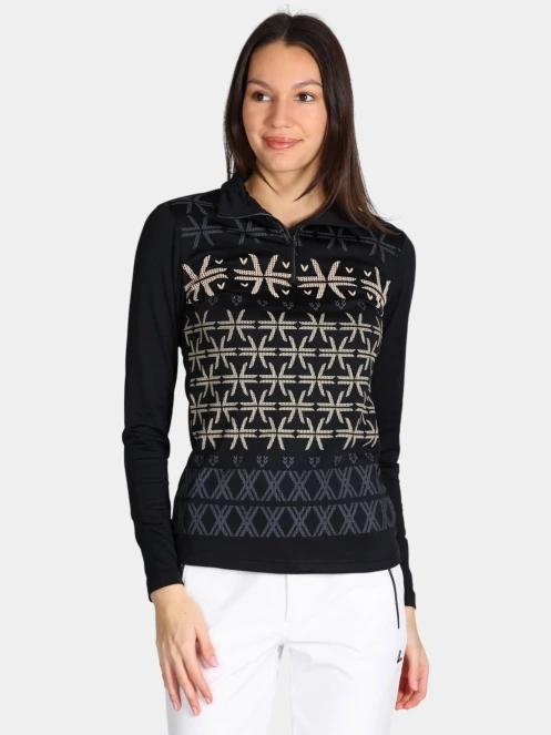 Luhta Luhta Ahjola női aláöltöző felső fekete színben 2