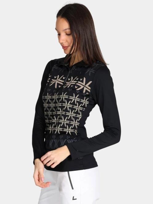 Luhta Luhta Ahjola női aláöltöző felső fekete színben 3