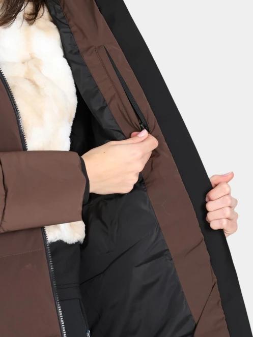 Luhta Luhta Eisele női pehelykabát barna színben 6