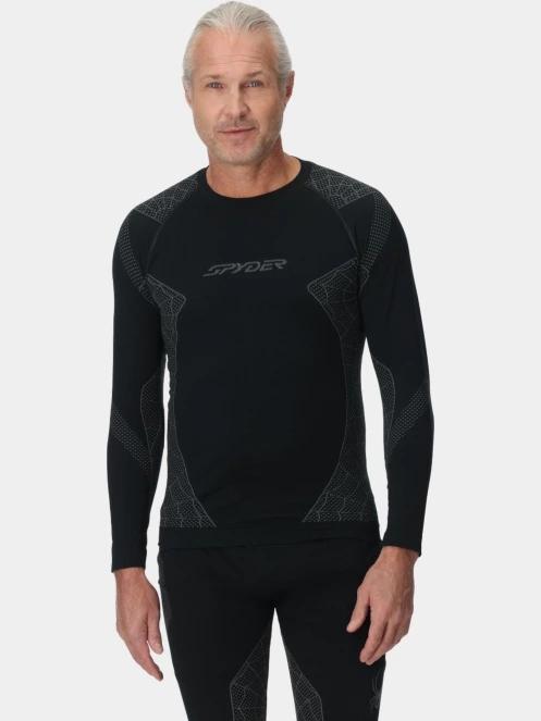 Spyder Momentum Baselayer Top férfi aláöltöző felső fekete színben 2