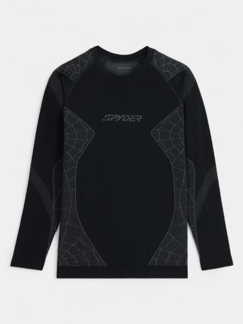 Spyder Momentum Baselayer Top férfi aláöltöző felső fekete színben 5