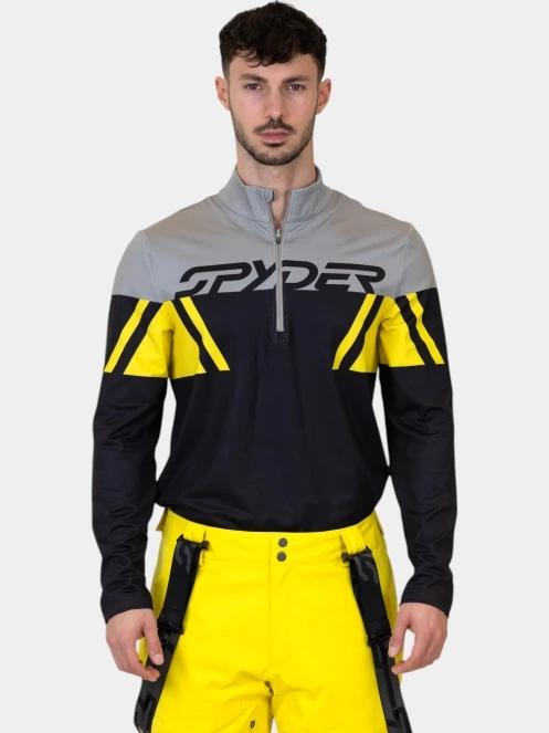 Spyder Podium 1/2 Zip férfi aláöltöző felső fekete színben 2