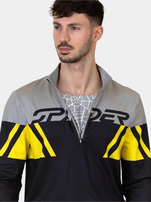 Spyder Podium 1/2 Zip férfi aláöltöző felső fekete színben 7