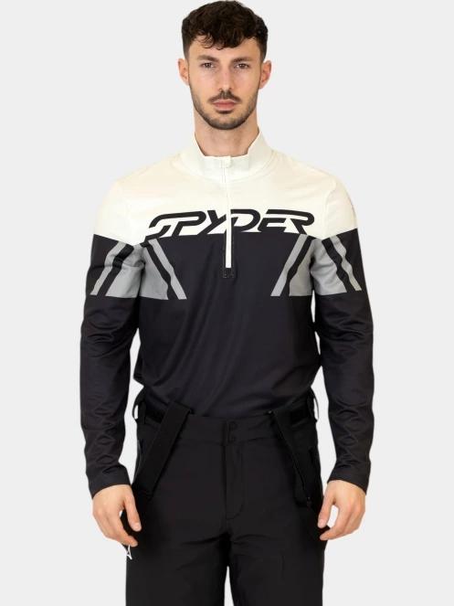 Spyder Podium 1/2 Zip férfi aláöltöző felső fekete színben 2