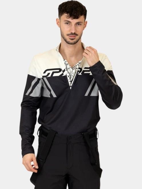 Spyder Podium 1/2 Zip férfi aláöltöző felső fekete színben 6