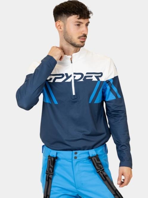Spyder Podium 1/2 Zip férfi aláöltöző felső sötétkék színben 7