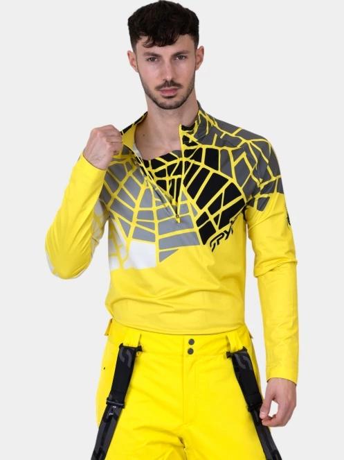 Spyder Legacy 1/2 Zip férfi aláöltöző felső sárga színben 6