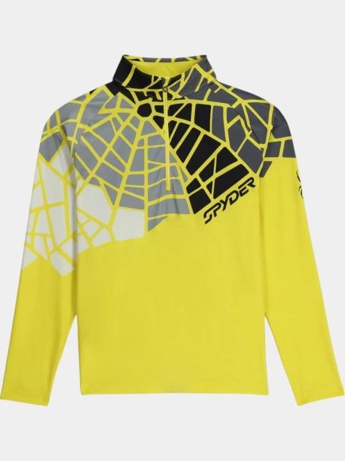 Spyder Legacy 1/2 Zip férfi aláöltöző felső sárga színben 8