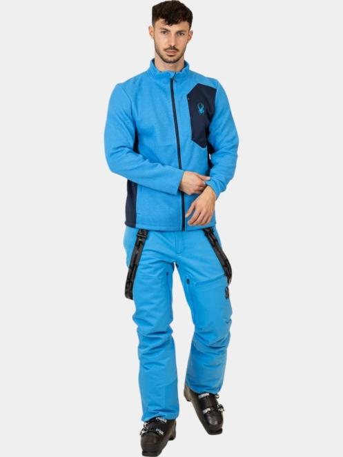 Spyder Bandit Jacket férfi polár pulóver kék színben 5